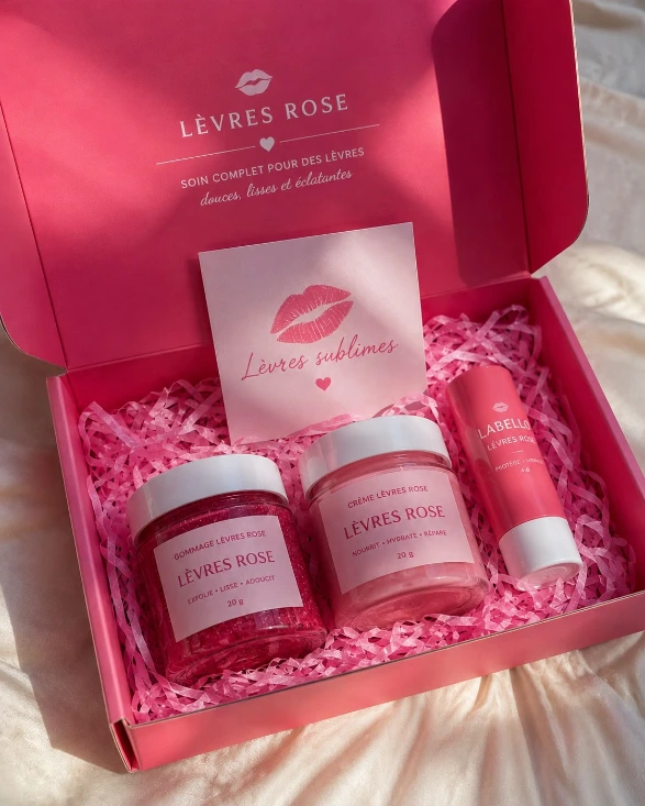 Box lèvres rose
